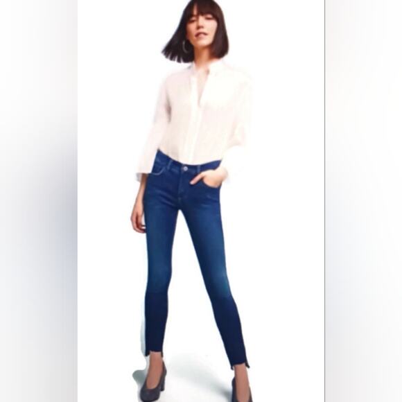 J816 GUC Anthropologie Pilcro/Letterpress Skinny Step Hem size 27 - Picture 1 of 9